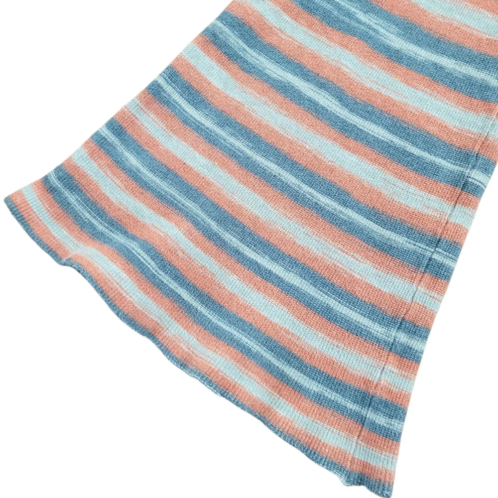 FREE PEOPLE Esme Striped High Rise Flare Pants In Ocean Combo Bell Bottoms M - Picture 5 of 14